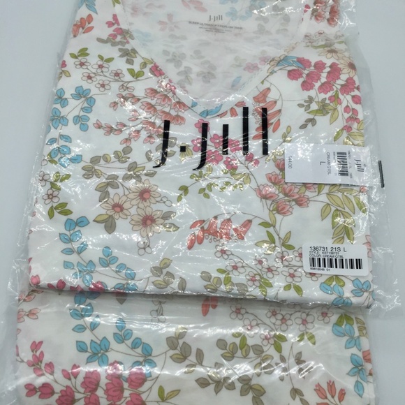 J.Jill NEW L  Sleep Ultrasoft Peplum Tank NWT - Picture 6 of 7